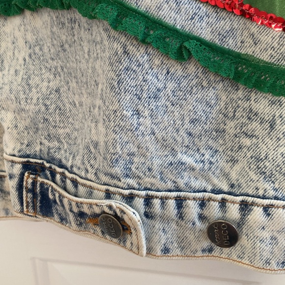 Vintage “Ugly” Christmas Denim Jacket - Picture 9 of 16